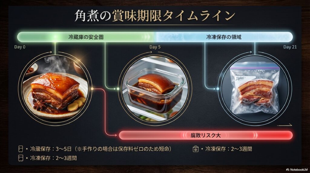 角煮は冷蔵庫で何日もつ？保存期間の目安