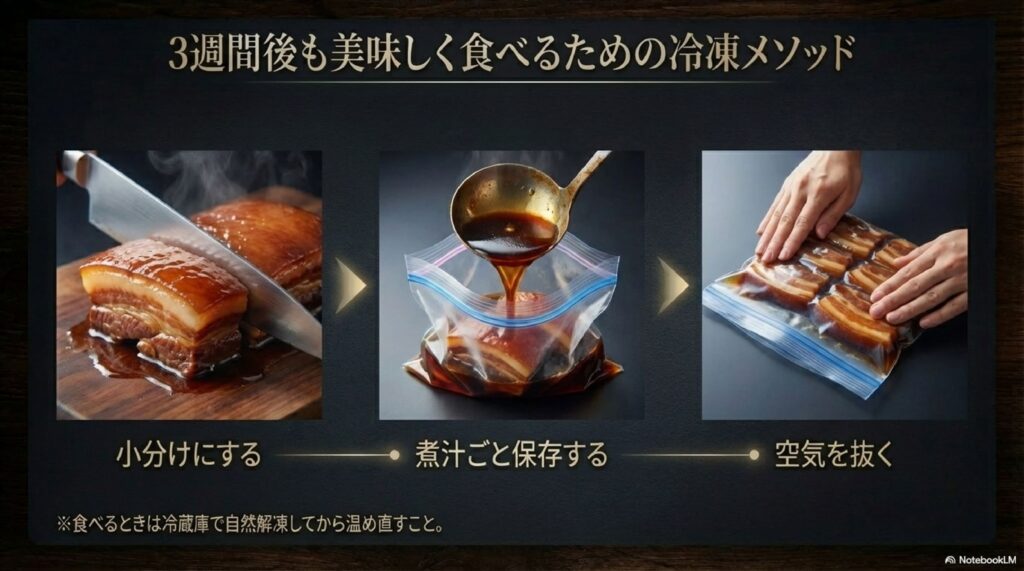 角煮を冷蔵庫で1週間以上保存したい場合