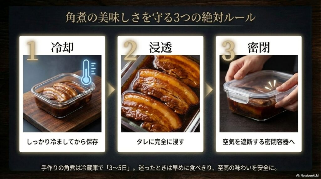 角煮を冷蔵庫で長持ちさせる保存方法