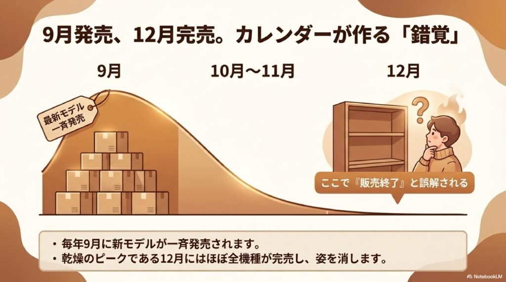 シーズン家電としての販売タイミング