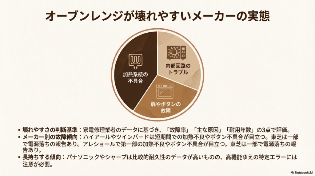 オーブンレンジが壊れやすいメーカーの実態【家電修理のプロが解説】