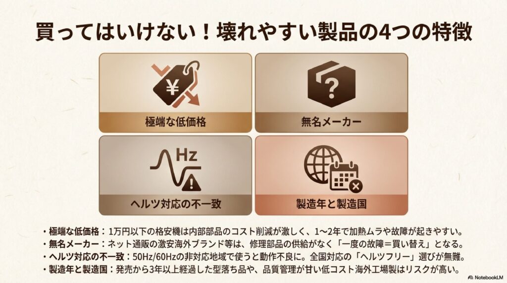 買ってはいけない！壊れやすいオーブンレンジの特徴4つと見分け方