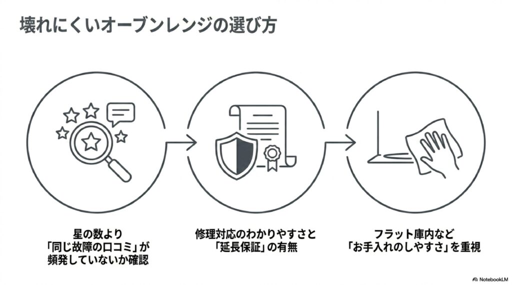 壊れにくいオーブンレンジ・電子レンジメーカーの選び方