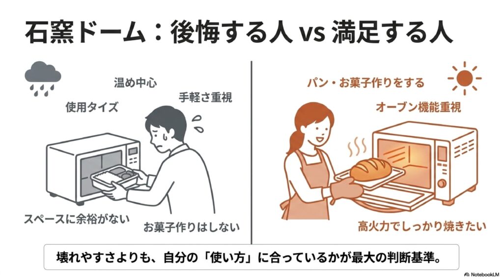 石窯ドームで後悔しやすい人・おすすめな人