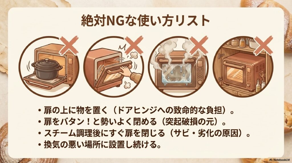 東芝石窯ドームのNGな使い方リスト