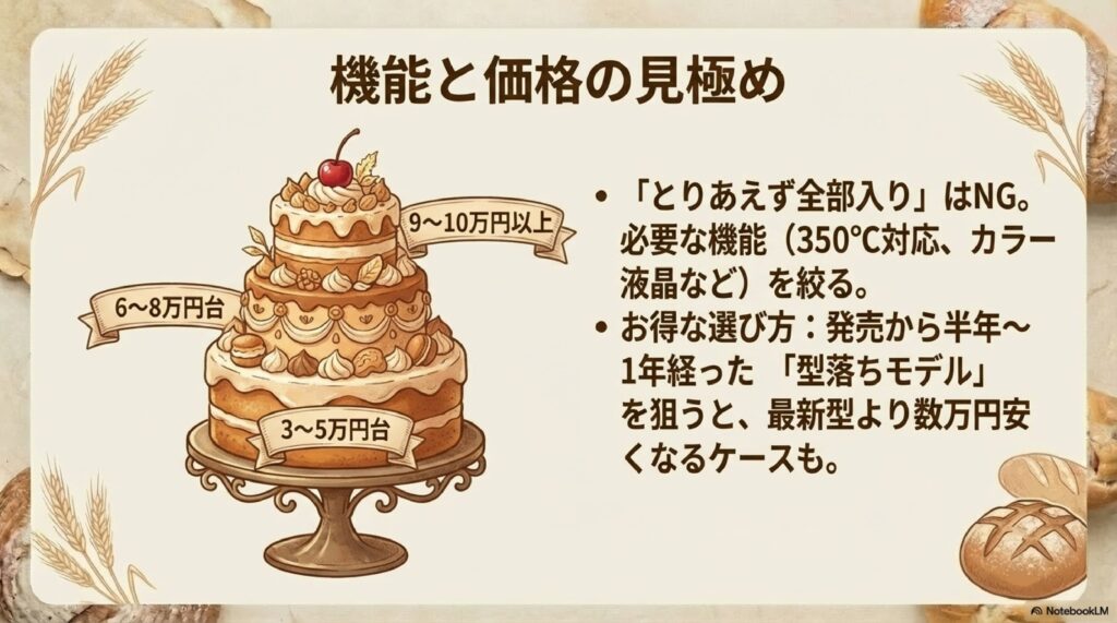 東芝石窯ドームのどの機能が自分に本当に必要？