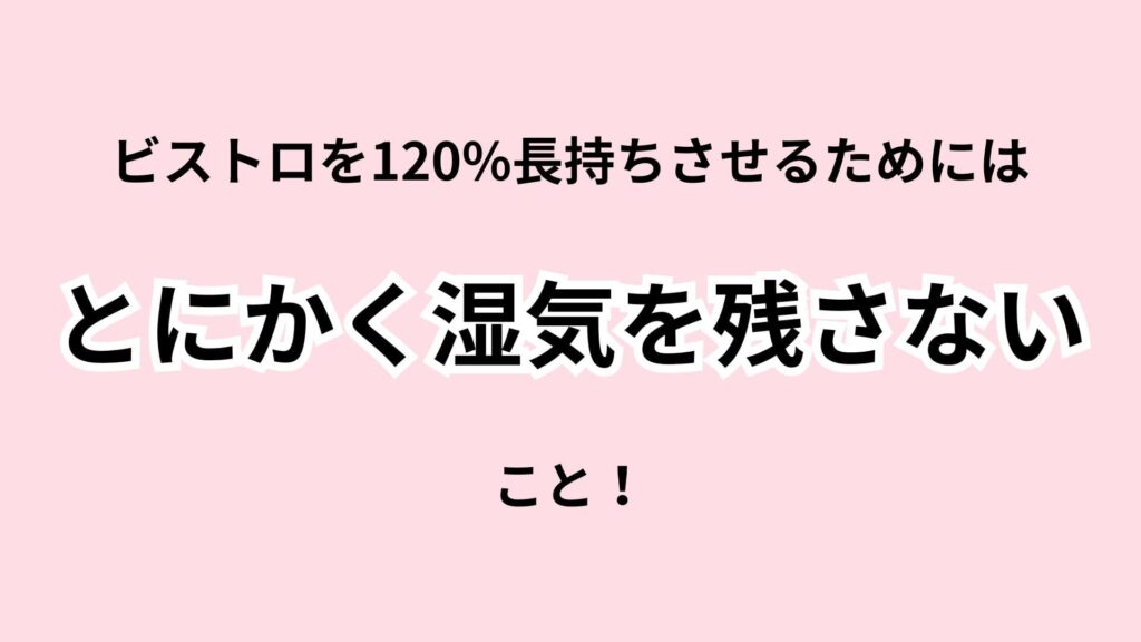 ビストロを120%長持ちさせるメンテナンス方法