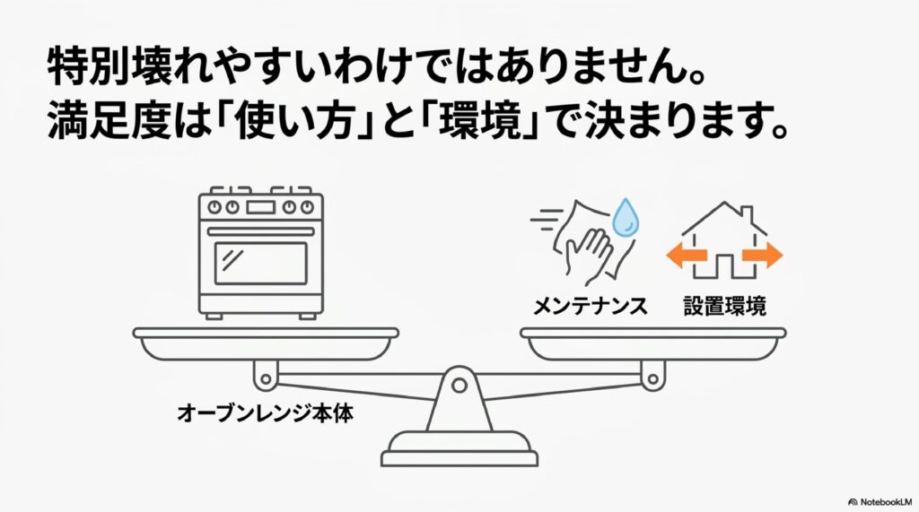 結論:象印オーブンレンジが特別壊れやすいとは言い切れない