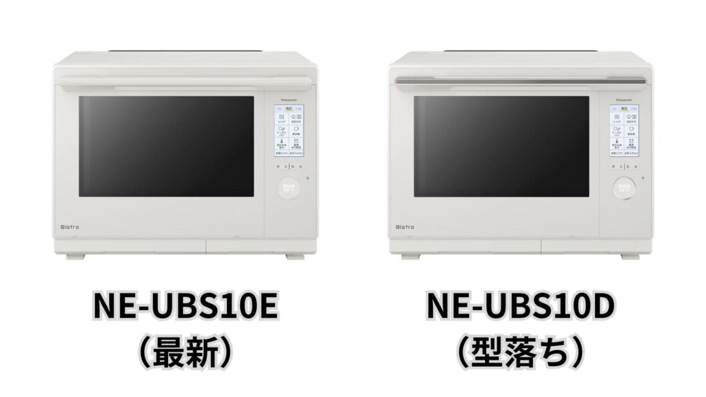 本体カラーはどちらも「ブラック」と「オフホワイト」の2色展開。NE-UBS10EとNE-UBS10Dの違い