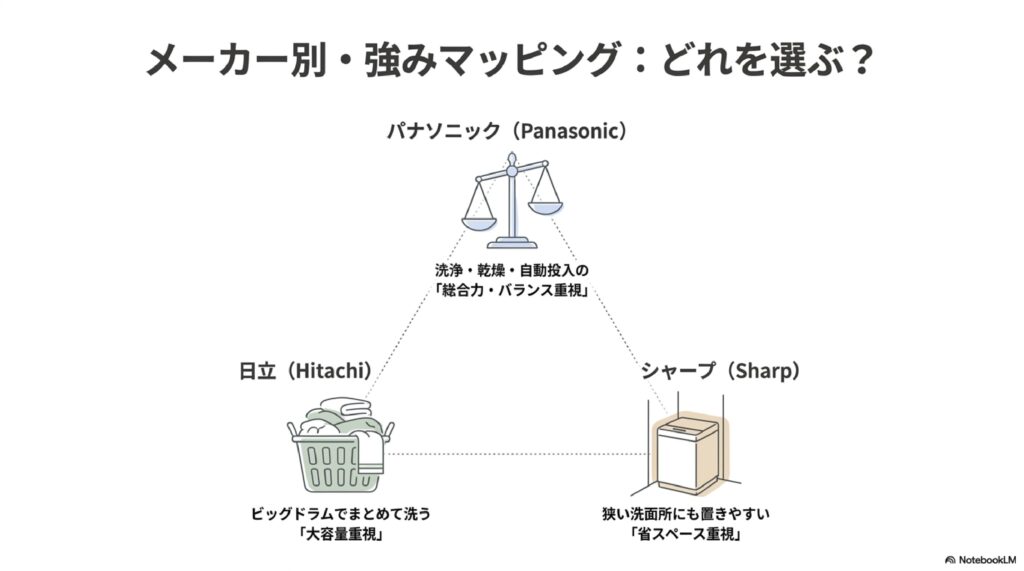 メーカー別に見るならどれがいい?