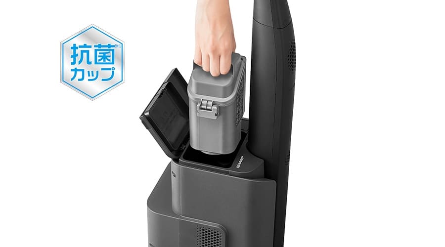 ステーションダストカップの抗菌加工はEC-XR2のみ