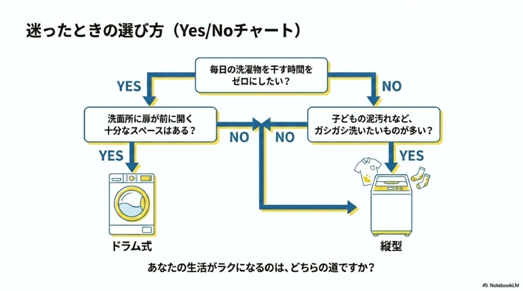 縦型とドラム式で迷ったときの選び方