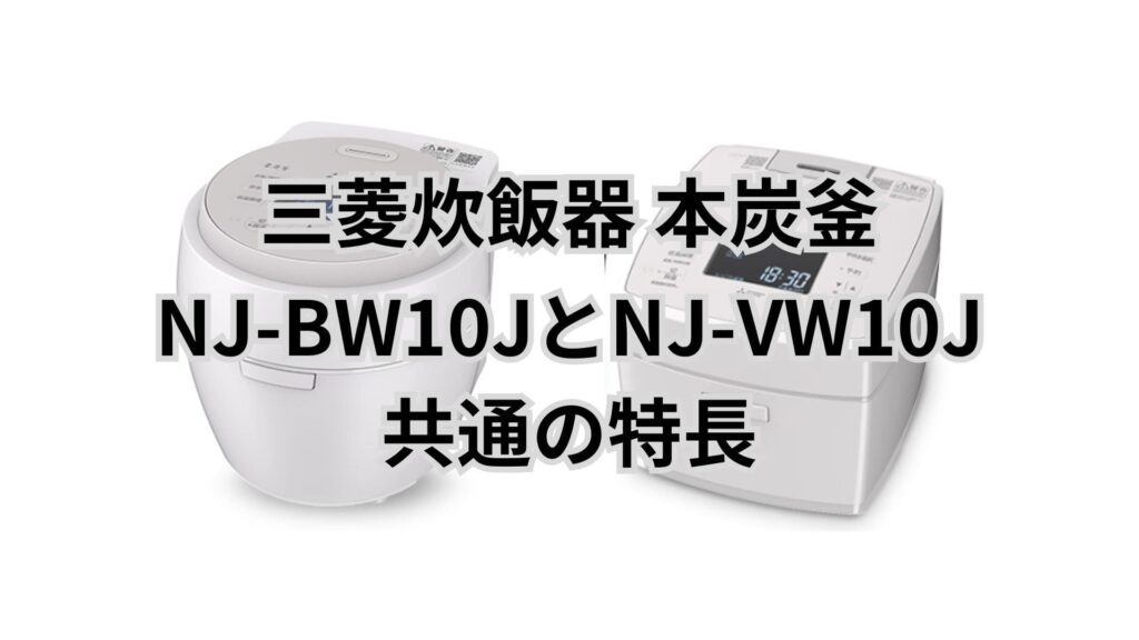 NJ-BW10JとNJ-VW10Jの共通点